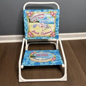 Vintage Dora The Explorer Kids Beach Chair 2004 Y2k  Summer Outdoors Vacation